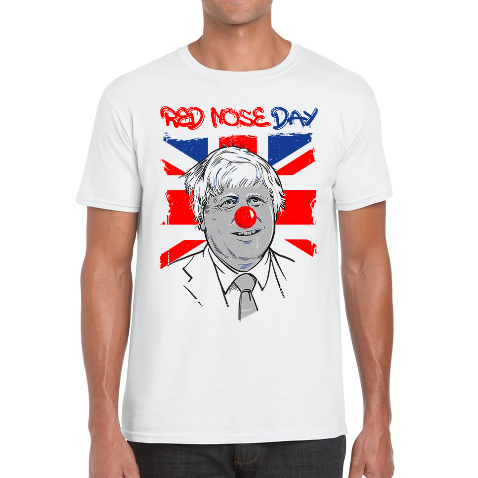 Red Nose Day PM Boris Johnson T Shirt.
