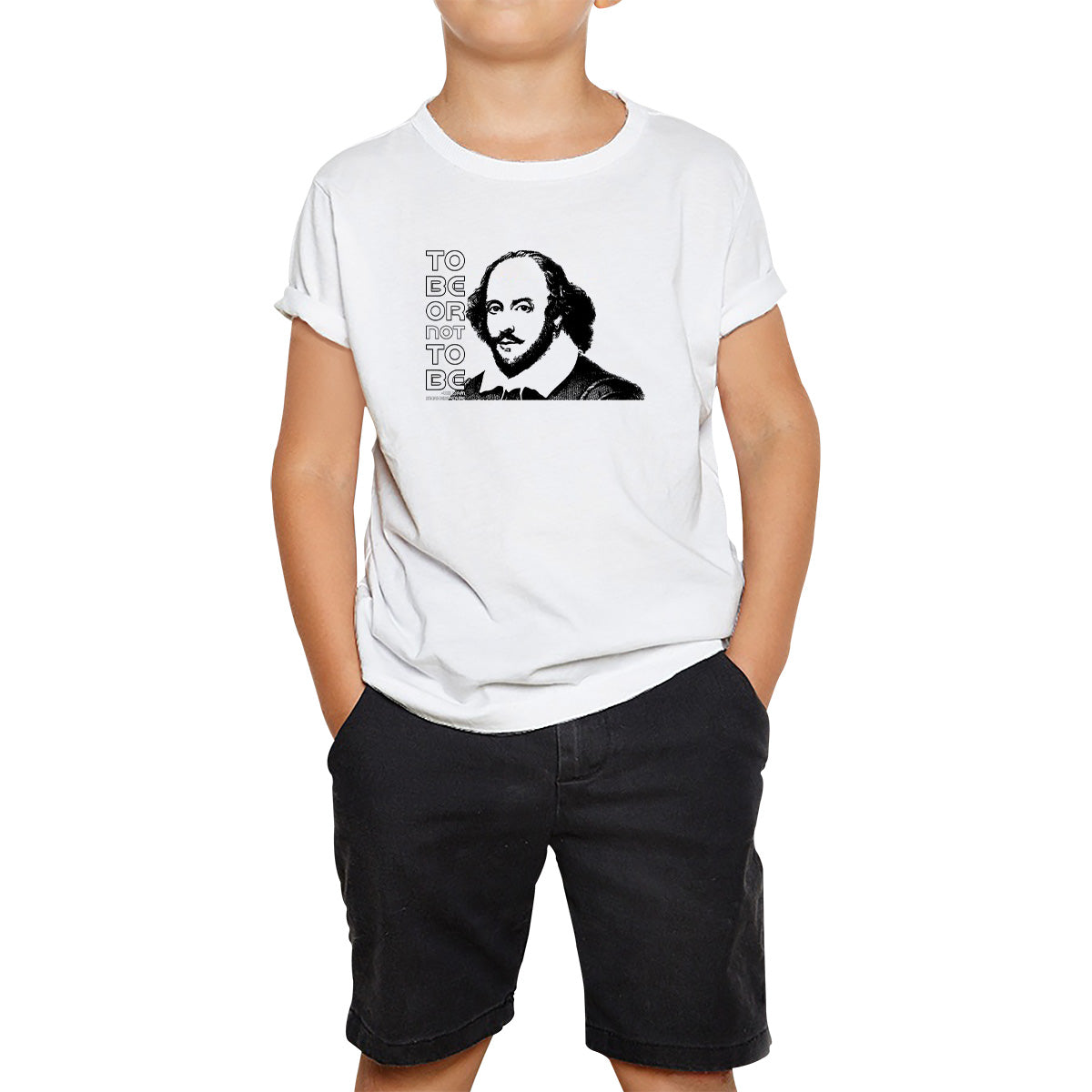 To Be Or Not To Be Book By William Shakespeare Quote National Shakespeare Day Kids T Shirt