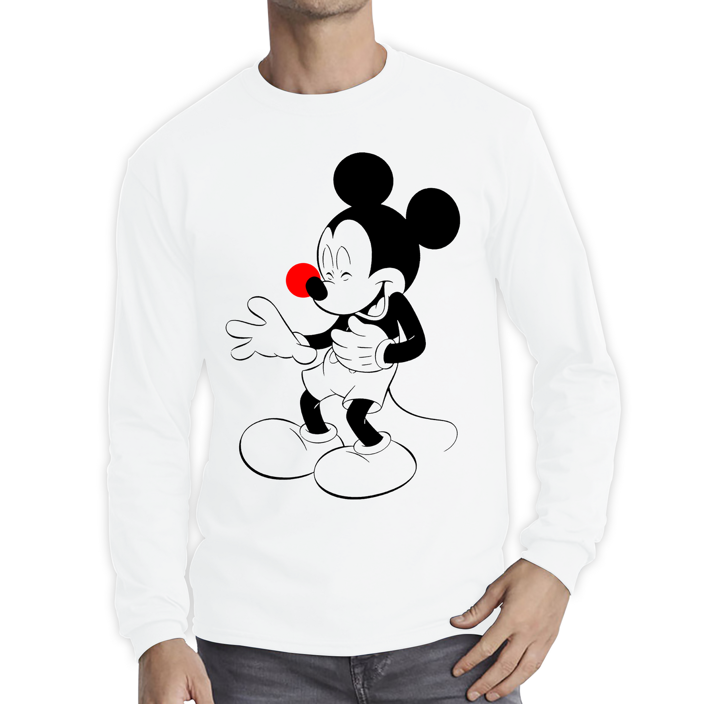 Disney Mickey Mouse Red Nose Day T Shirt