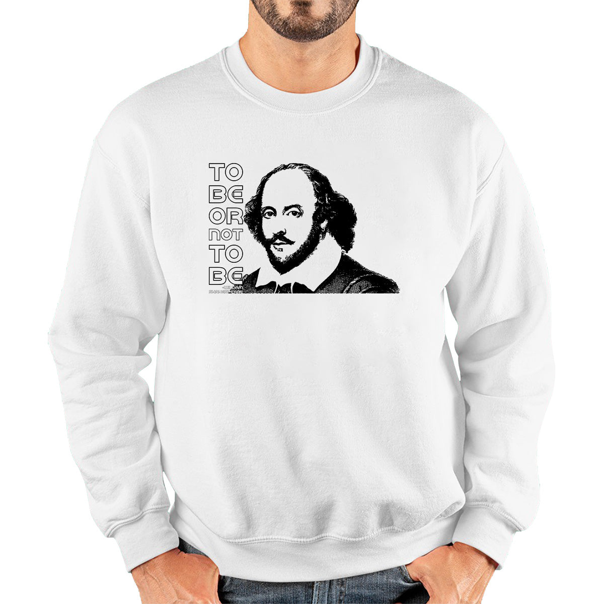 To Be Or Not To Be Book By William Shakespeare Quote National Shakespeare Day Unisex Sweatshirt
