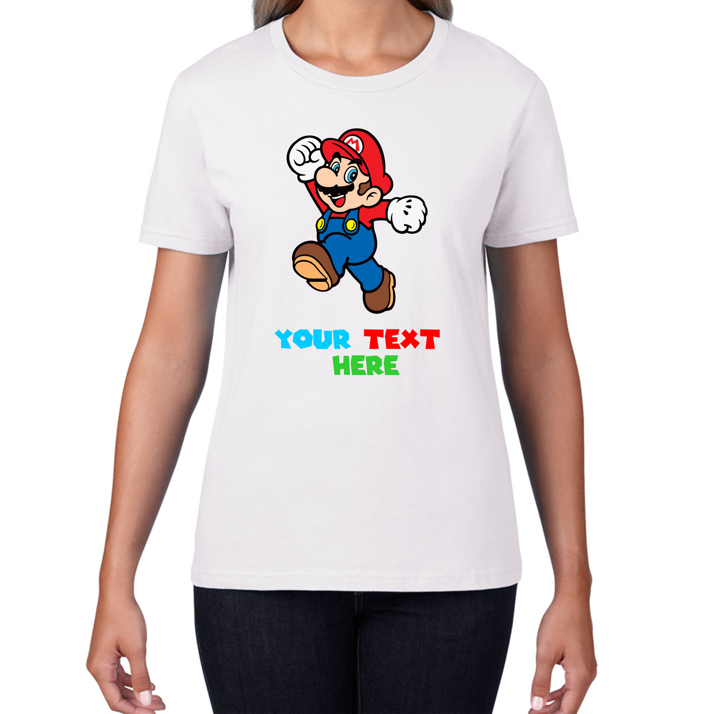 Personalised Super Mario Funny T Shirt