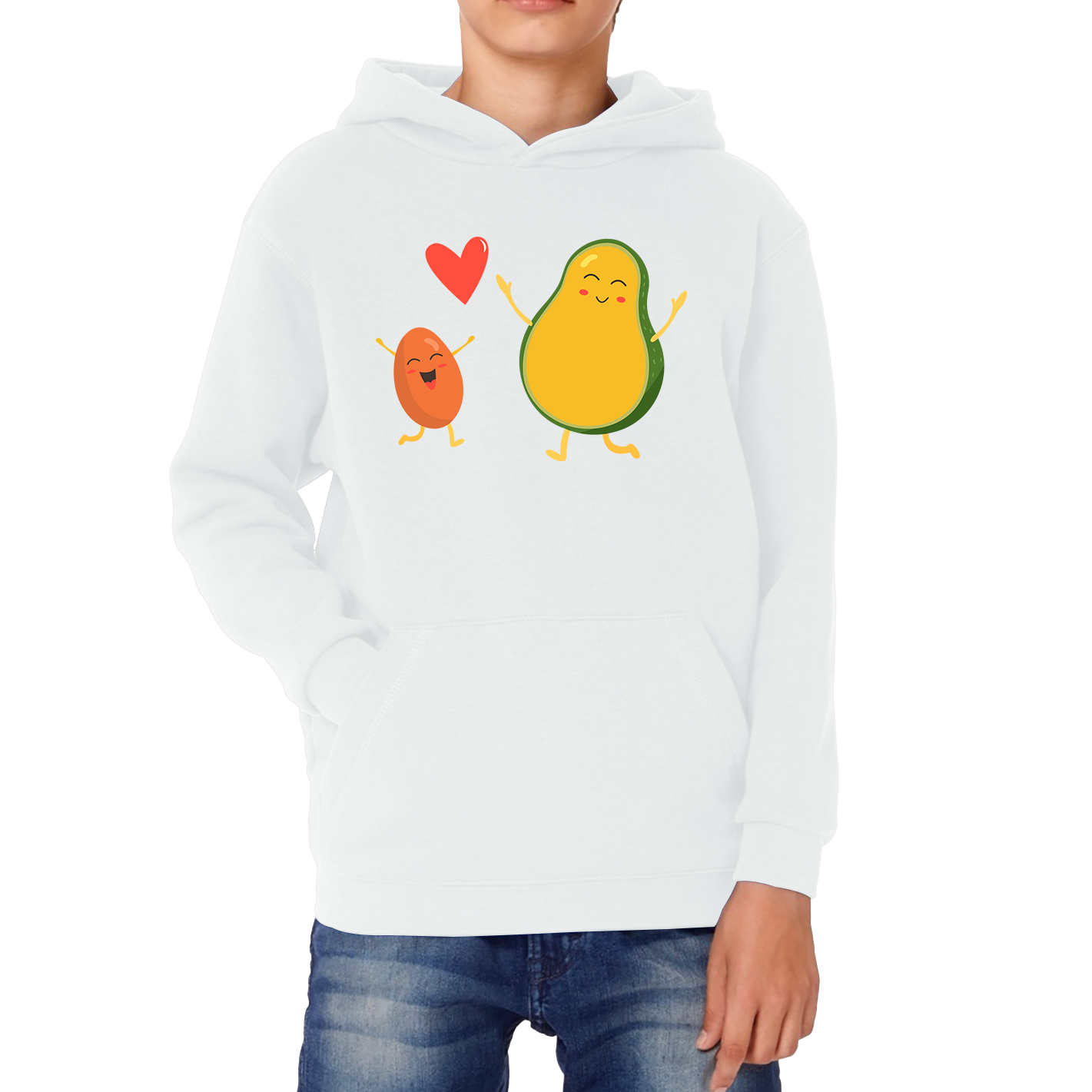 Bean & Avocado Love Funny Hoodie