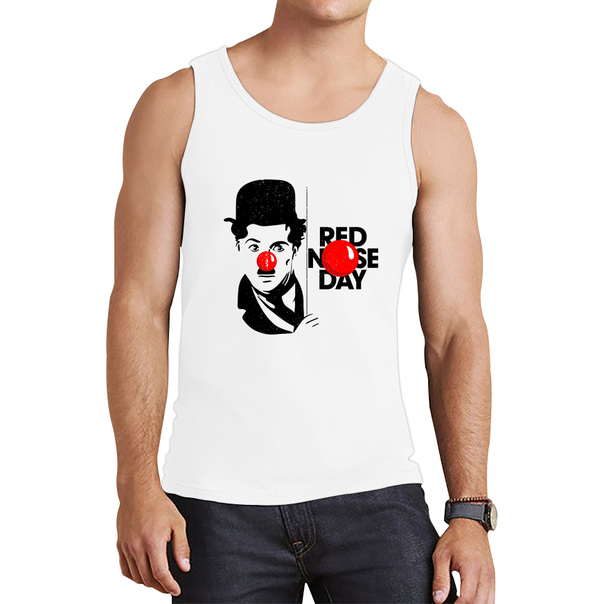 Charlie Chaplin Red Nose Day Tank Top