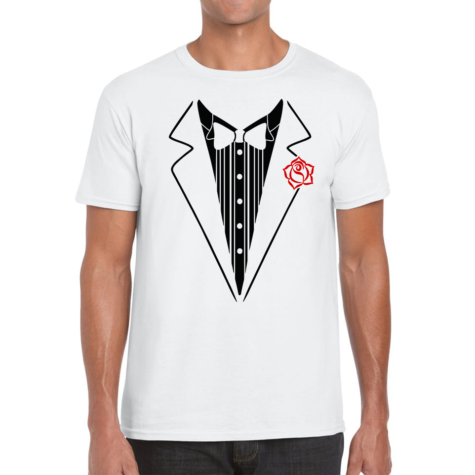 Formal Party Tuxedo Necktie Suit T Shirt