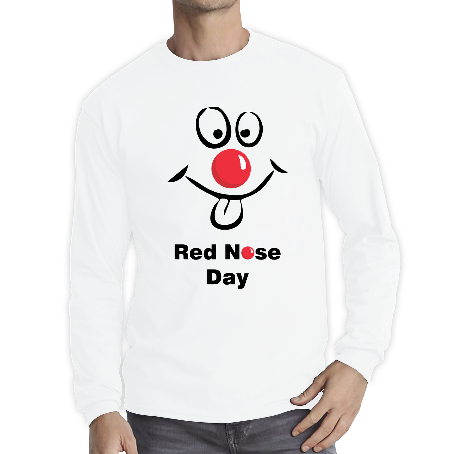Comic Relief Red Nose Day Funny Emoji Face T Shirt