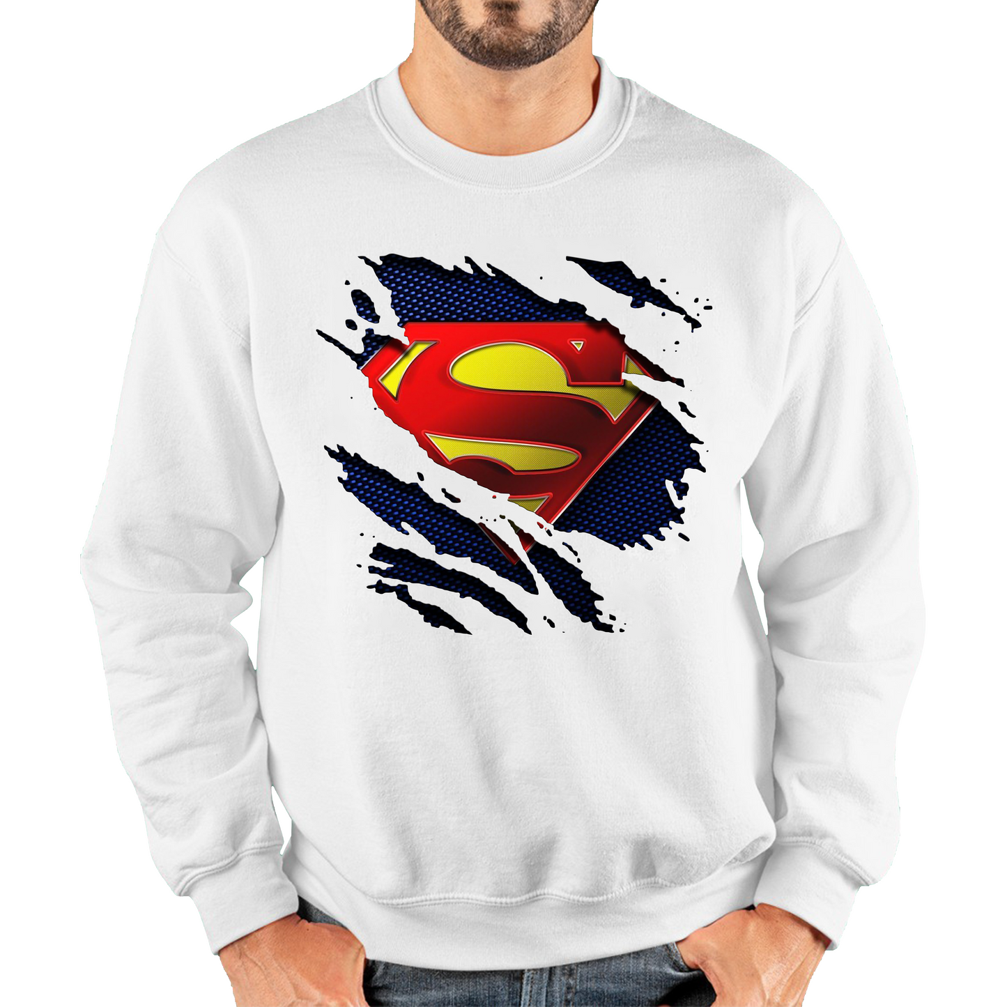 Superman Logo Comics Superhero Sweatshirt