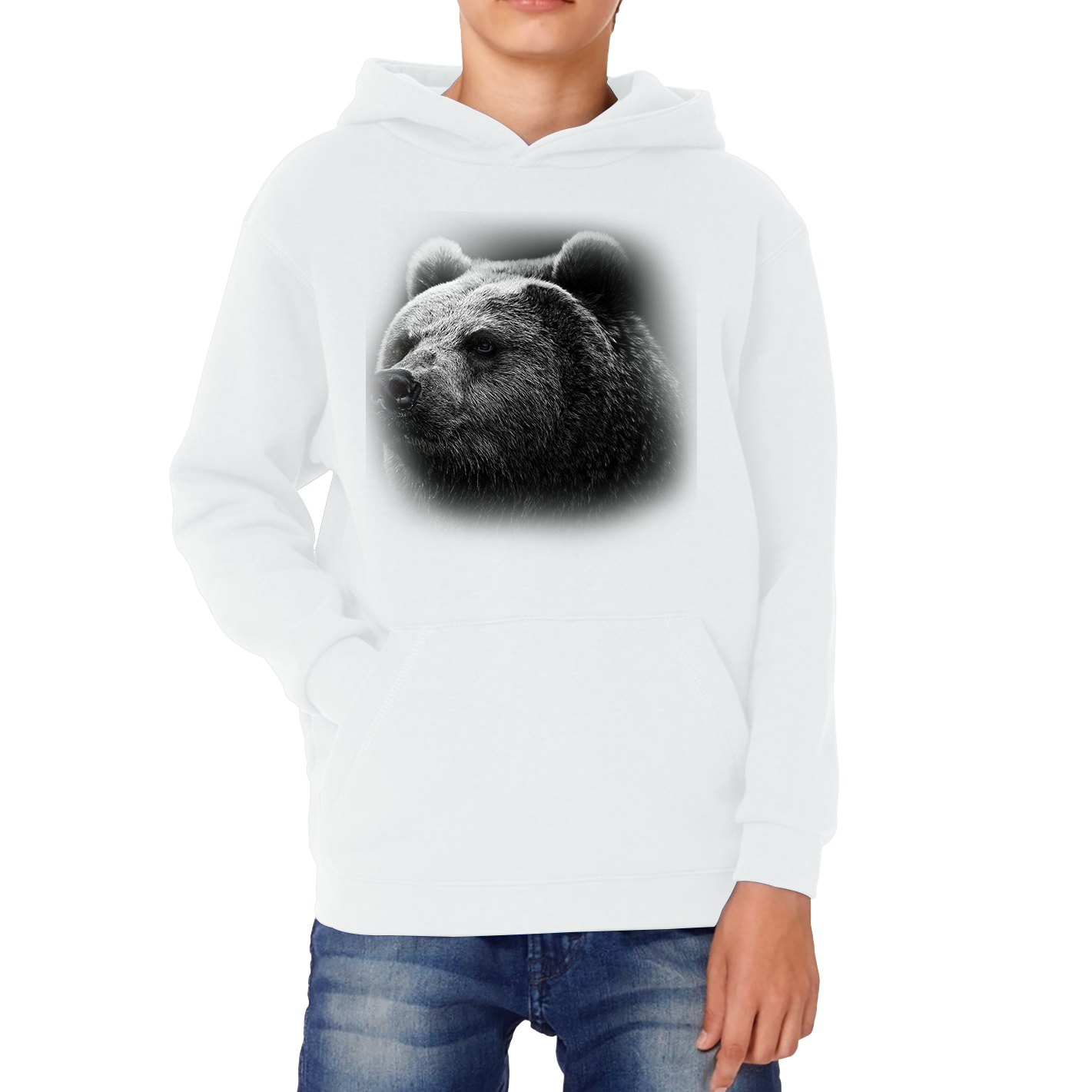 Bear Face Hoodie