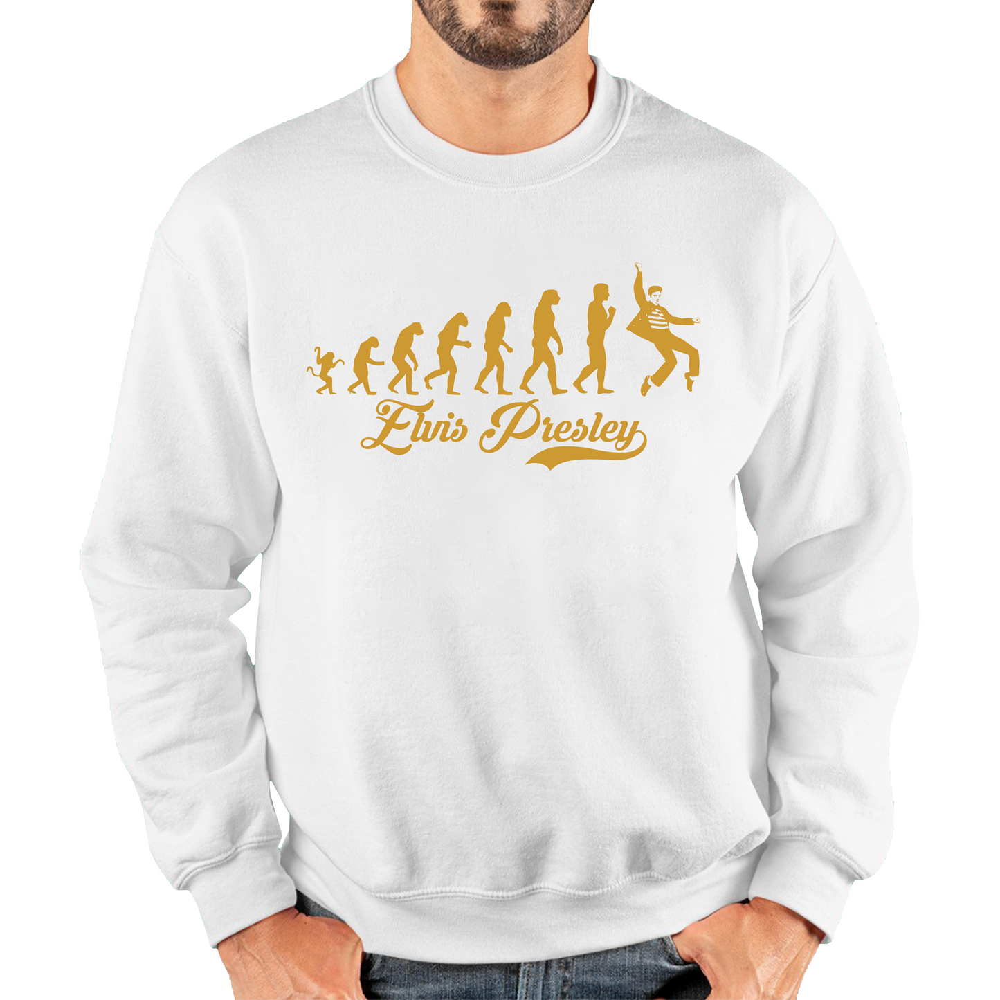 Elvis Presley Human Evolution Sweatshirt