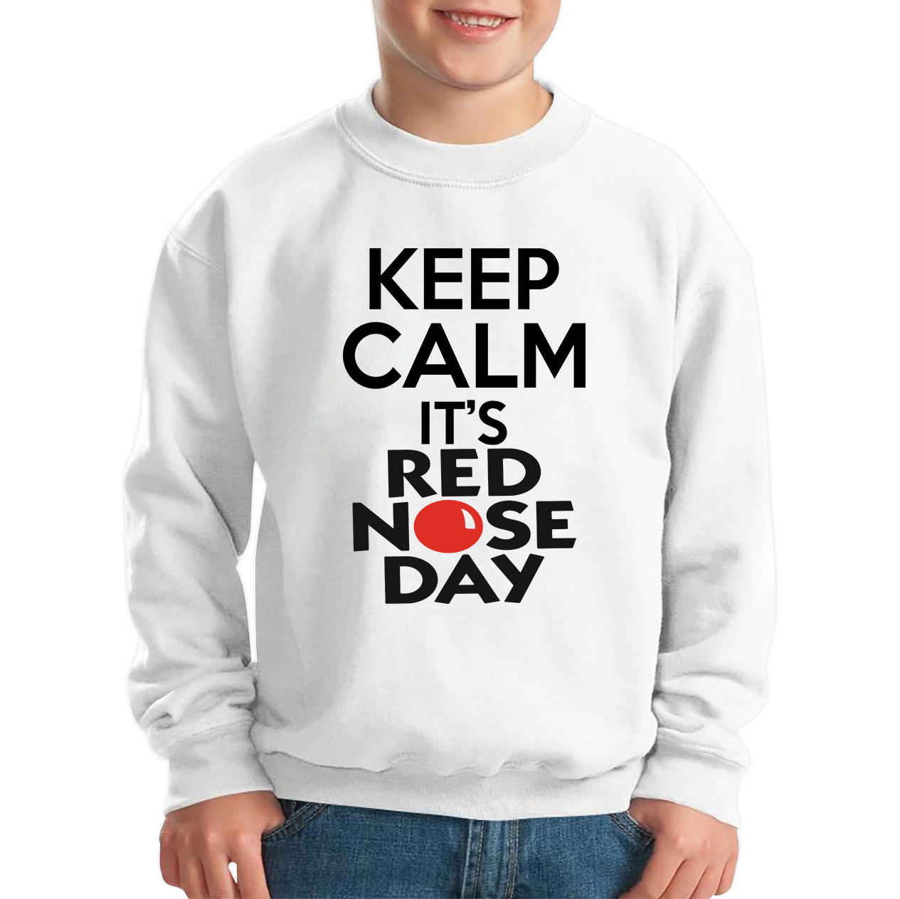 Keep Calm It's Red Nose Day Sweatshirt