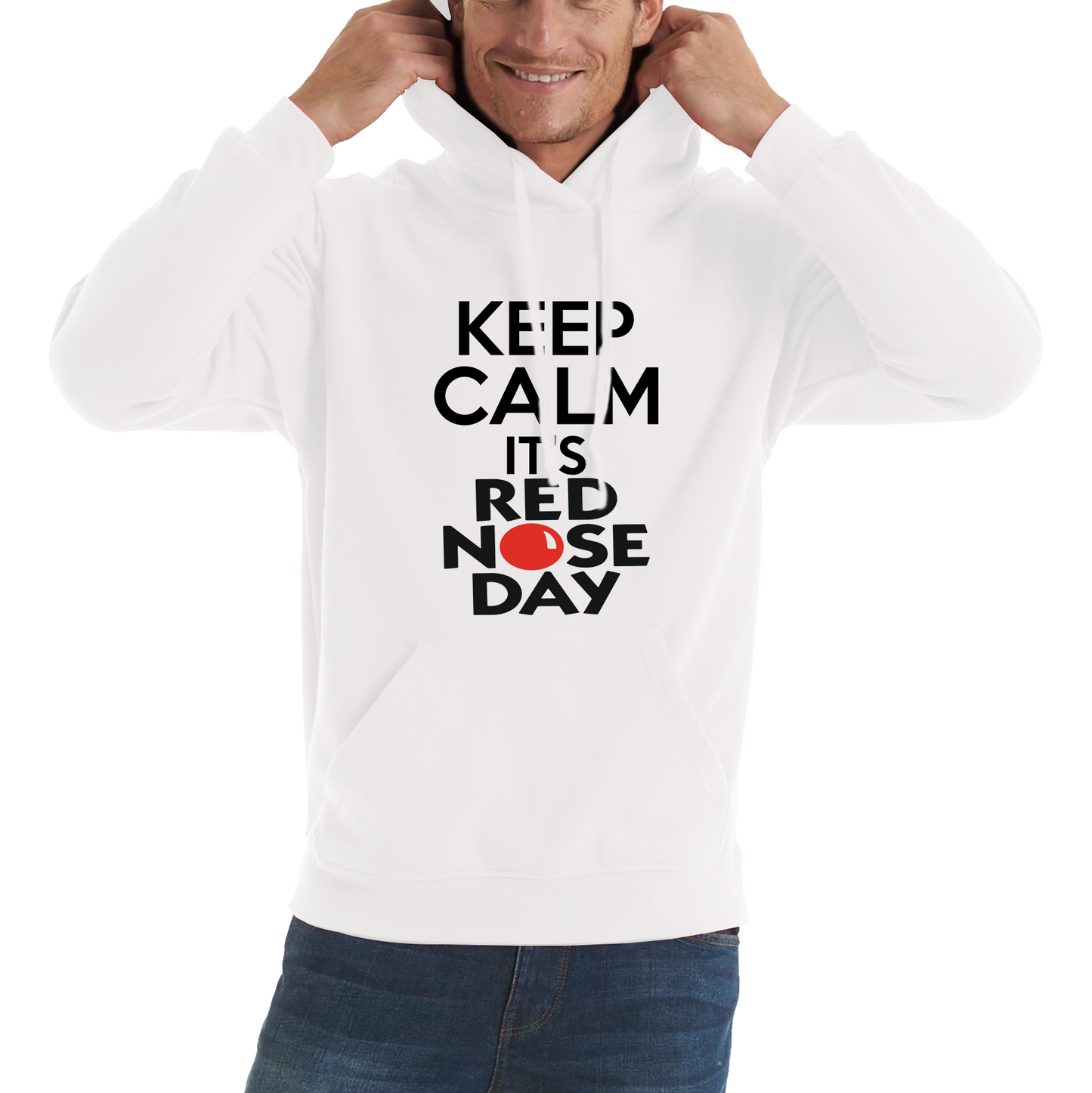 Keep Calm It's Red Nose Day Hoodie