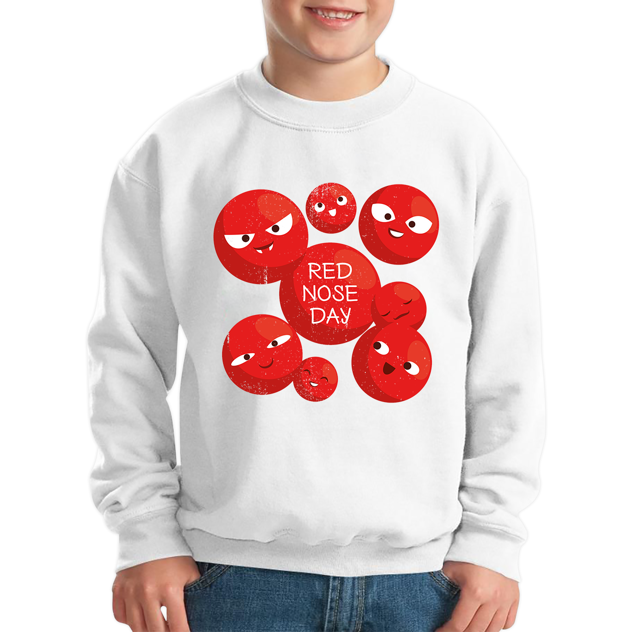 Red Nose Day Funny Noses Sweatshirt