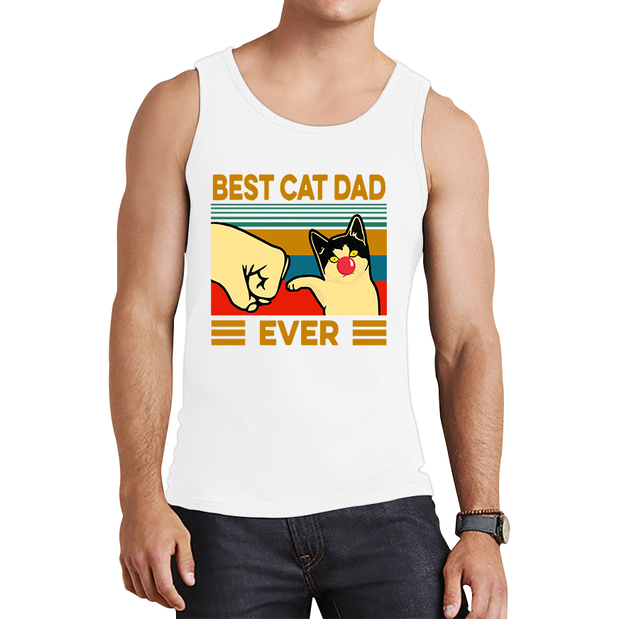 Best Cat Dad Ever Red Nose Day Tank Top