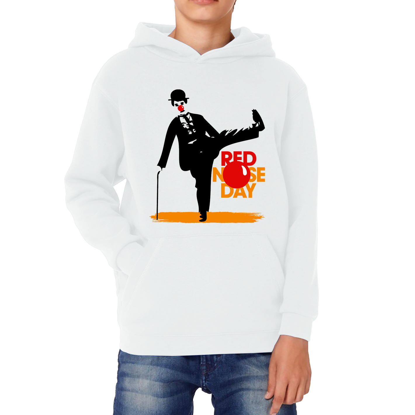 Comic Relief Red Nose Day Charlie Chaplin Hoodie