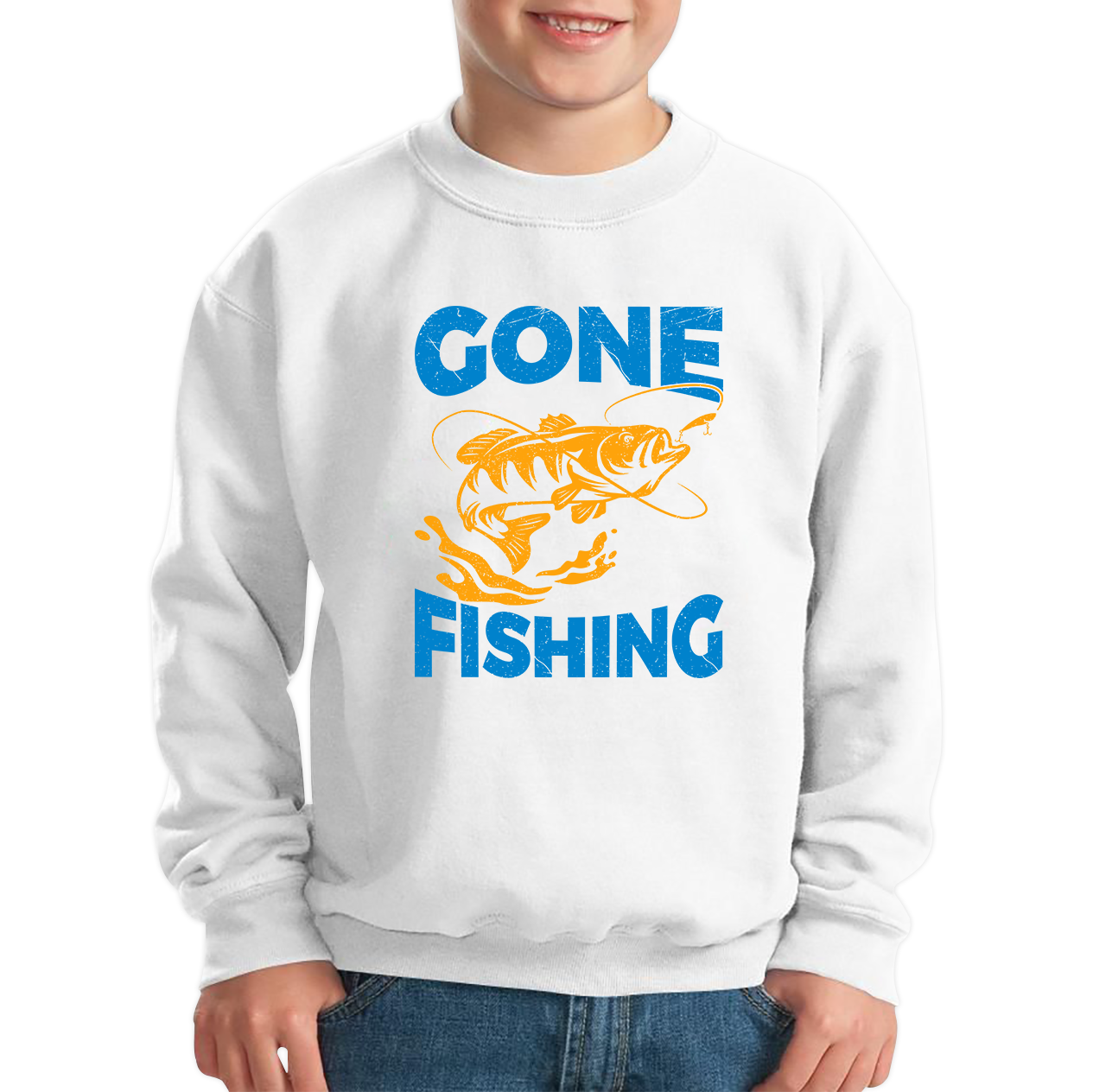 Gone Fishing Funny Sweatshirt