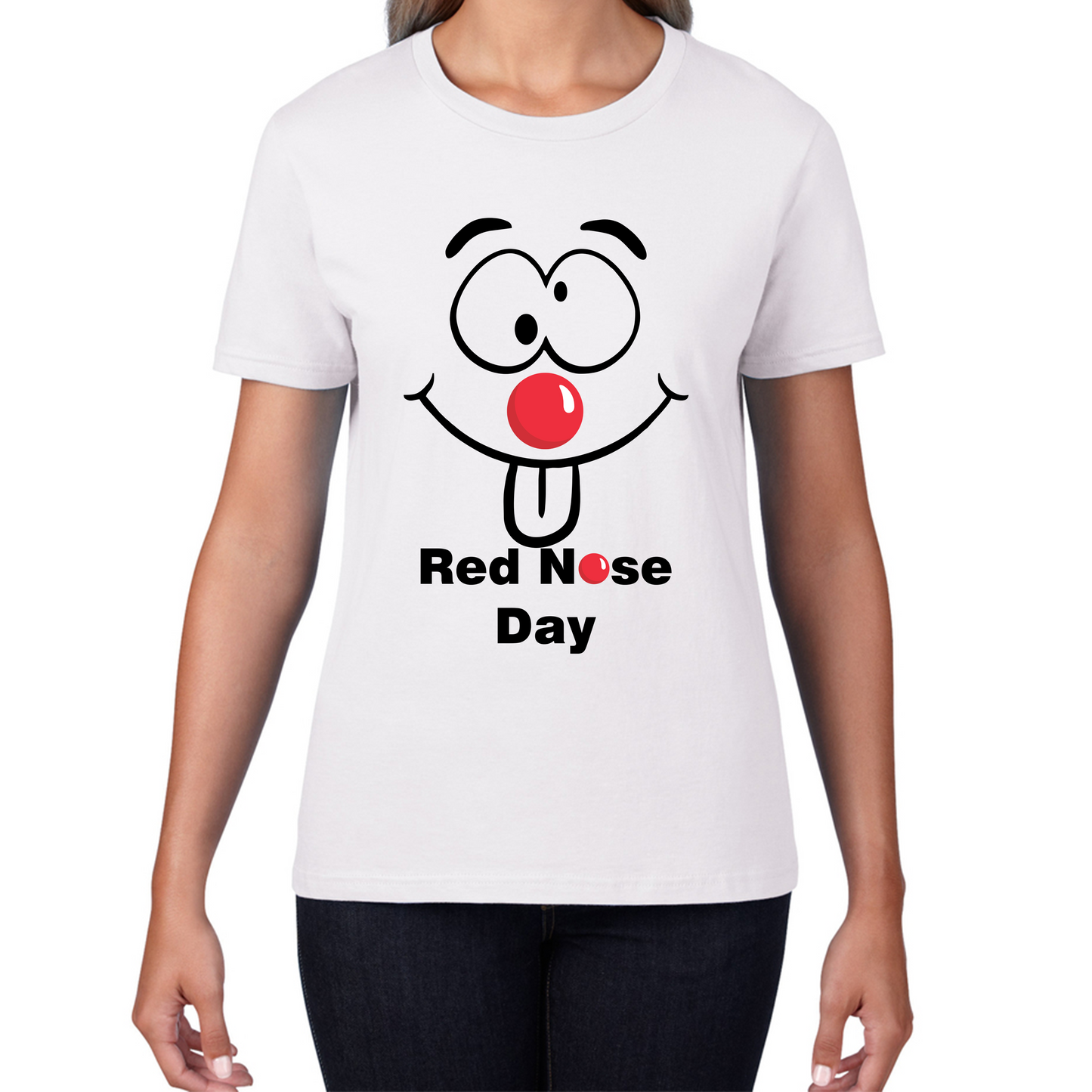 Red Nose Day Funny Emoji T Shirt