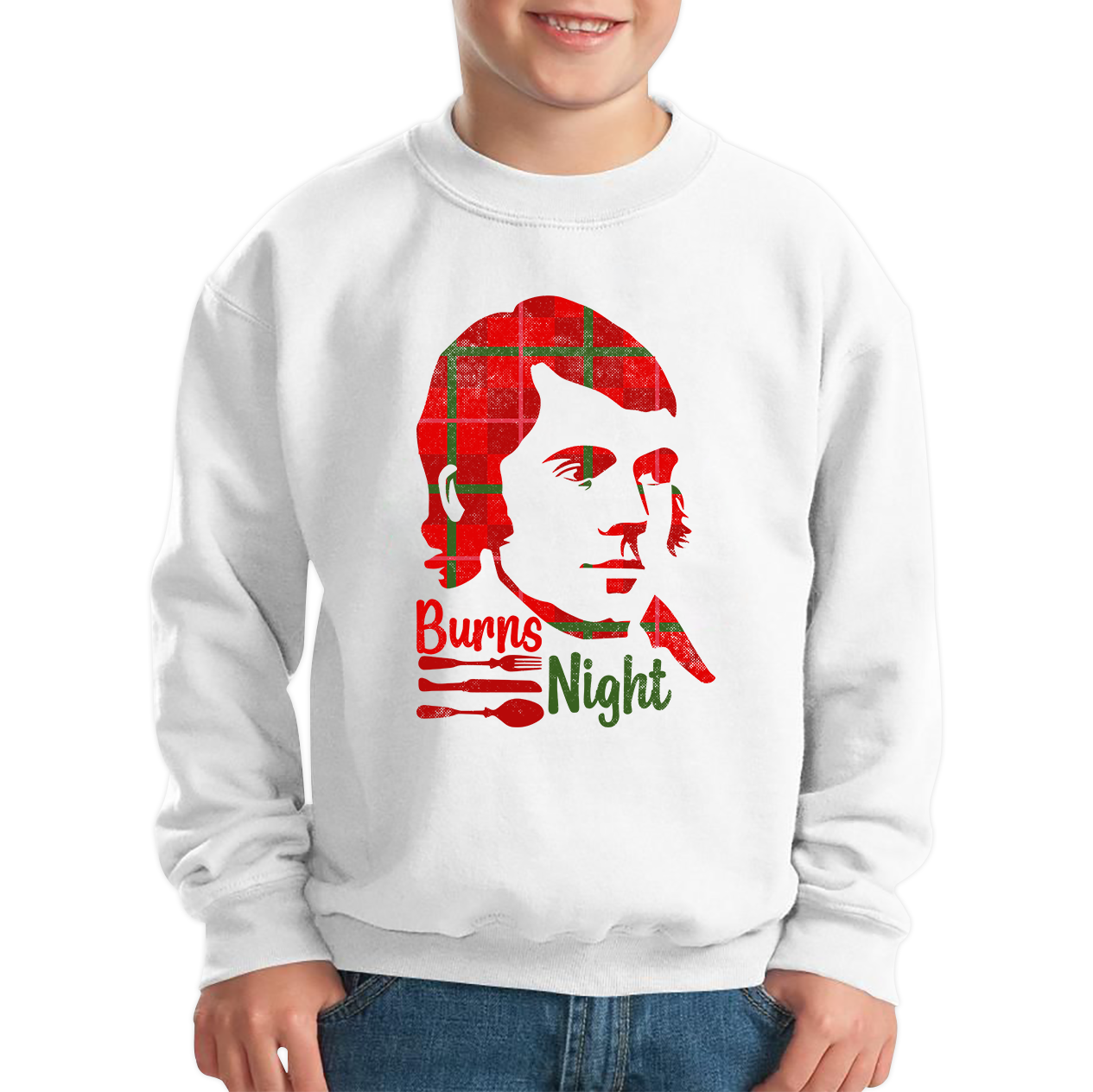 Burns Night Robert Burns Rabbie Burns Bard Life Scottish Poet Kids Jumper