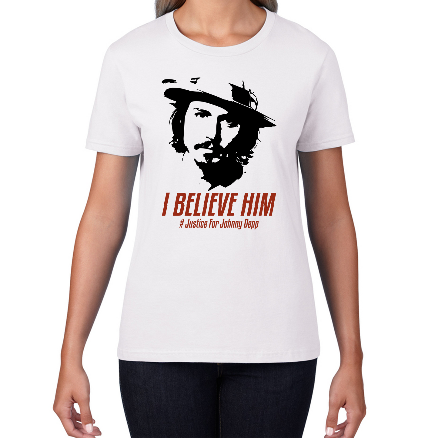 I Believe Him # Justice For Johnny Depp T Shirt