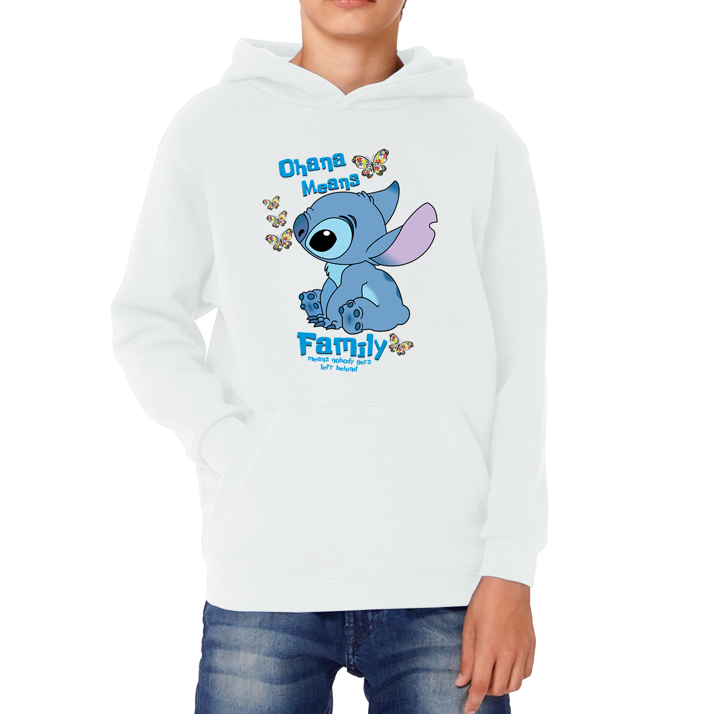Ohana Means Family Lilo & Stitch Funny Comedy Family Cartoon Lovers Kids Hoodie