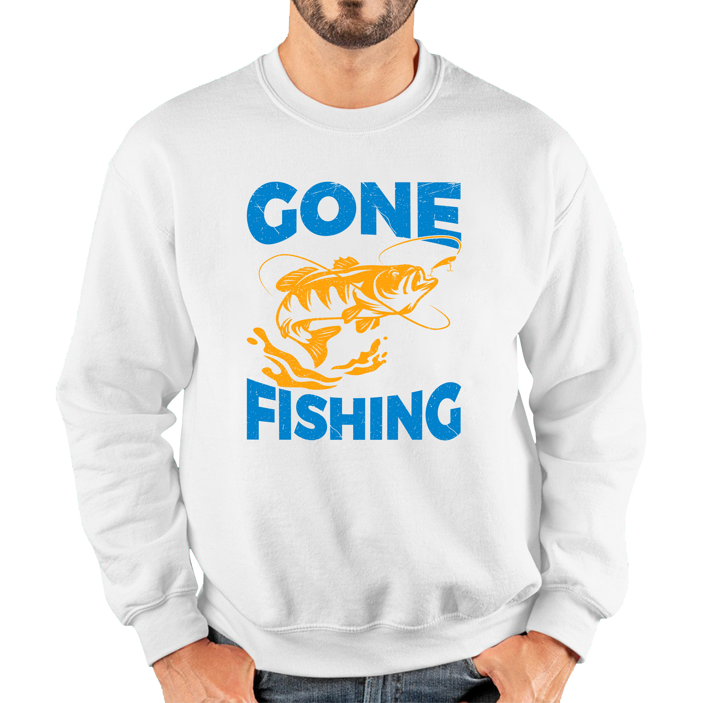 Gone Fishing Funny Sweatshirt