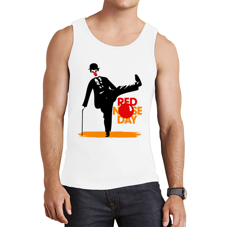 Comic Relief Red Nose Day Charlie Chaplin Tank Top