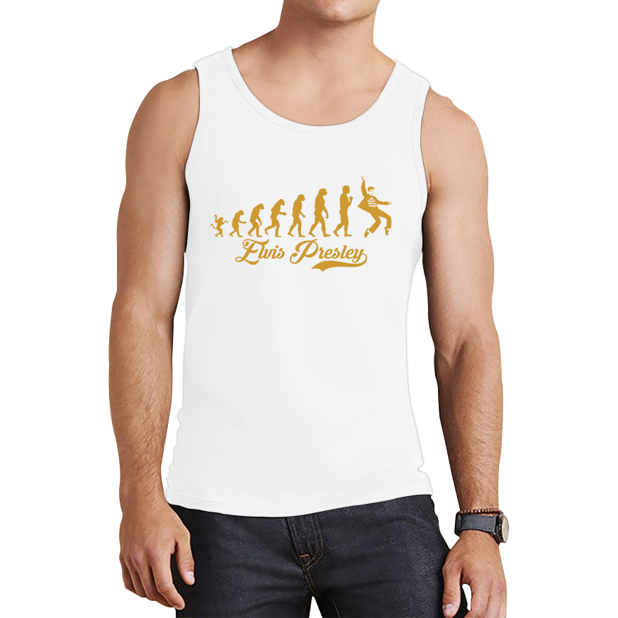 Elvis Presley Human Evolution Tank Top