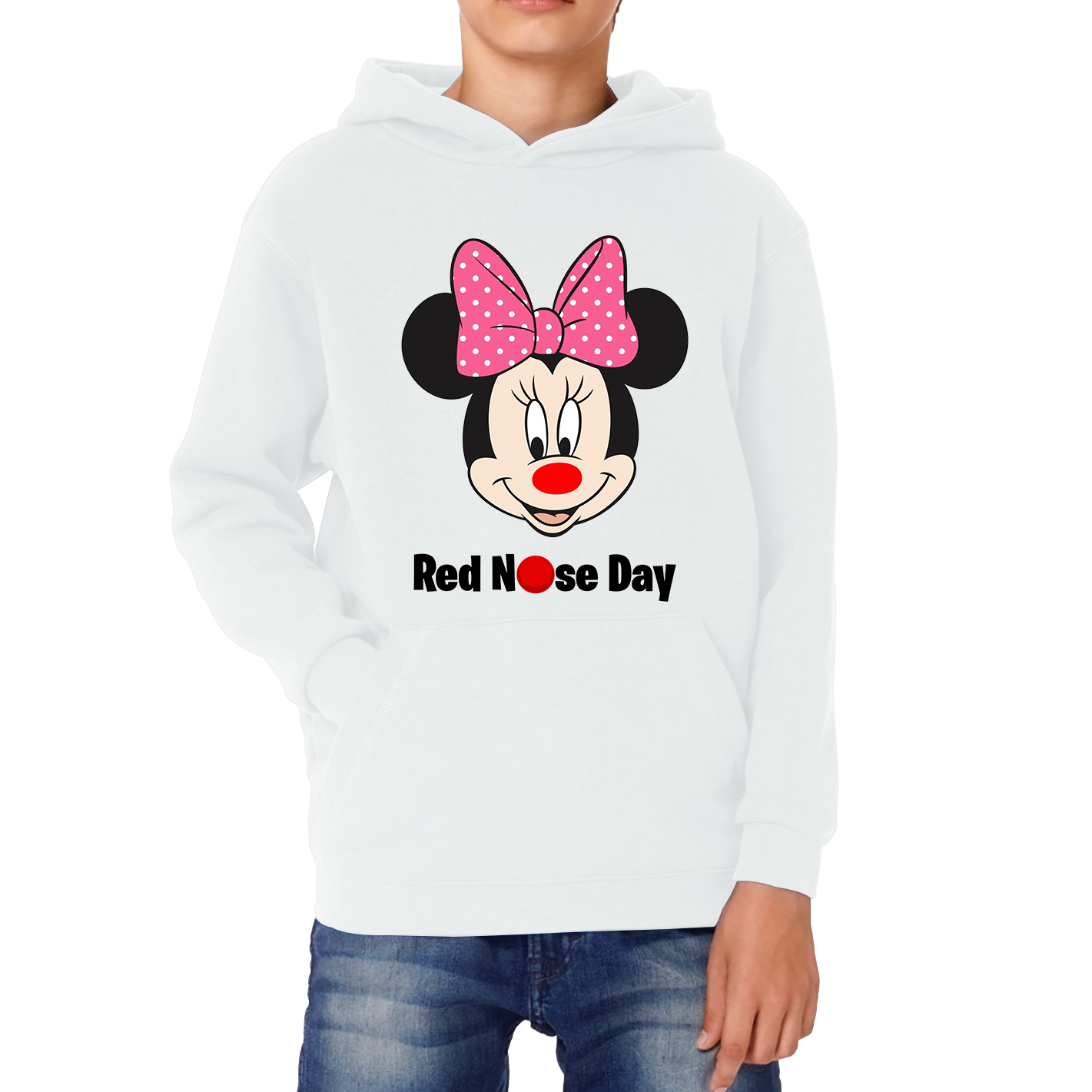 Minnie Mouse Red Nose Day Hoodie