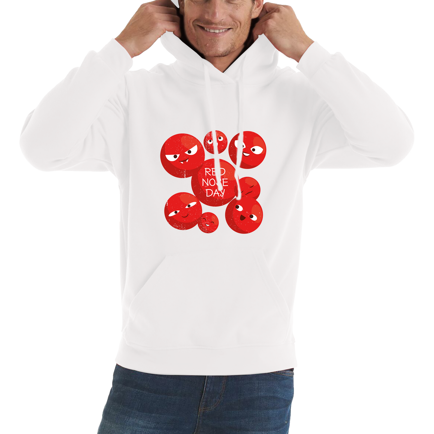 Red Nose Day Funny Noses Hoodie
