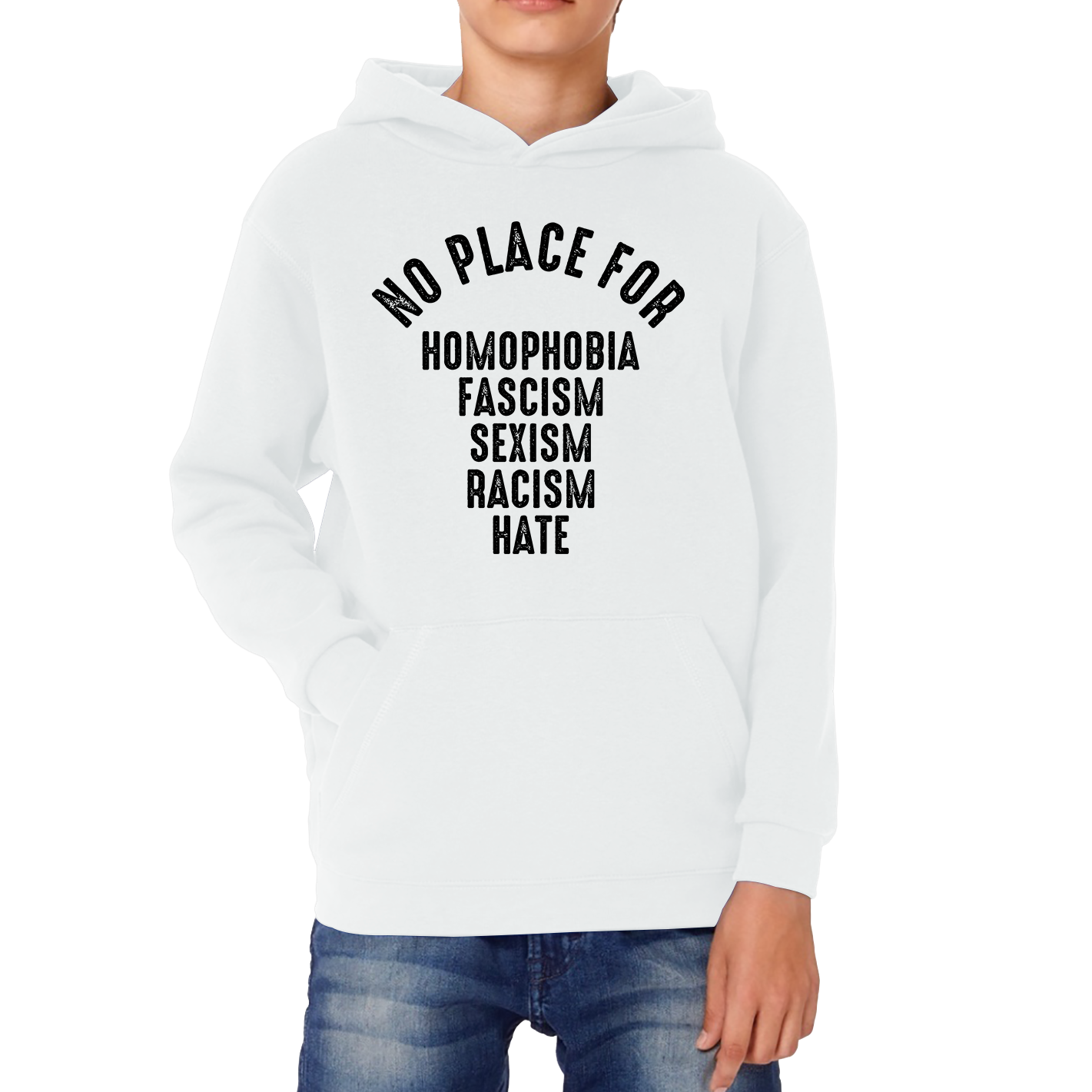 No Place For Homophobia Fascism Sexism Racism Hate Hoodie