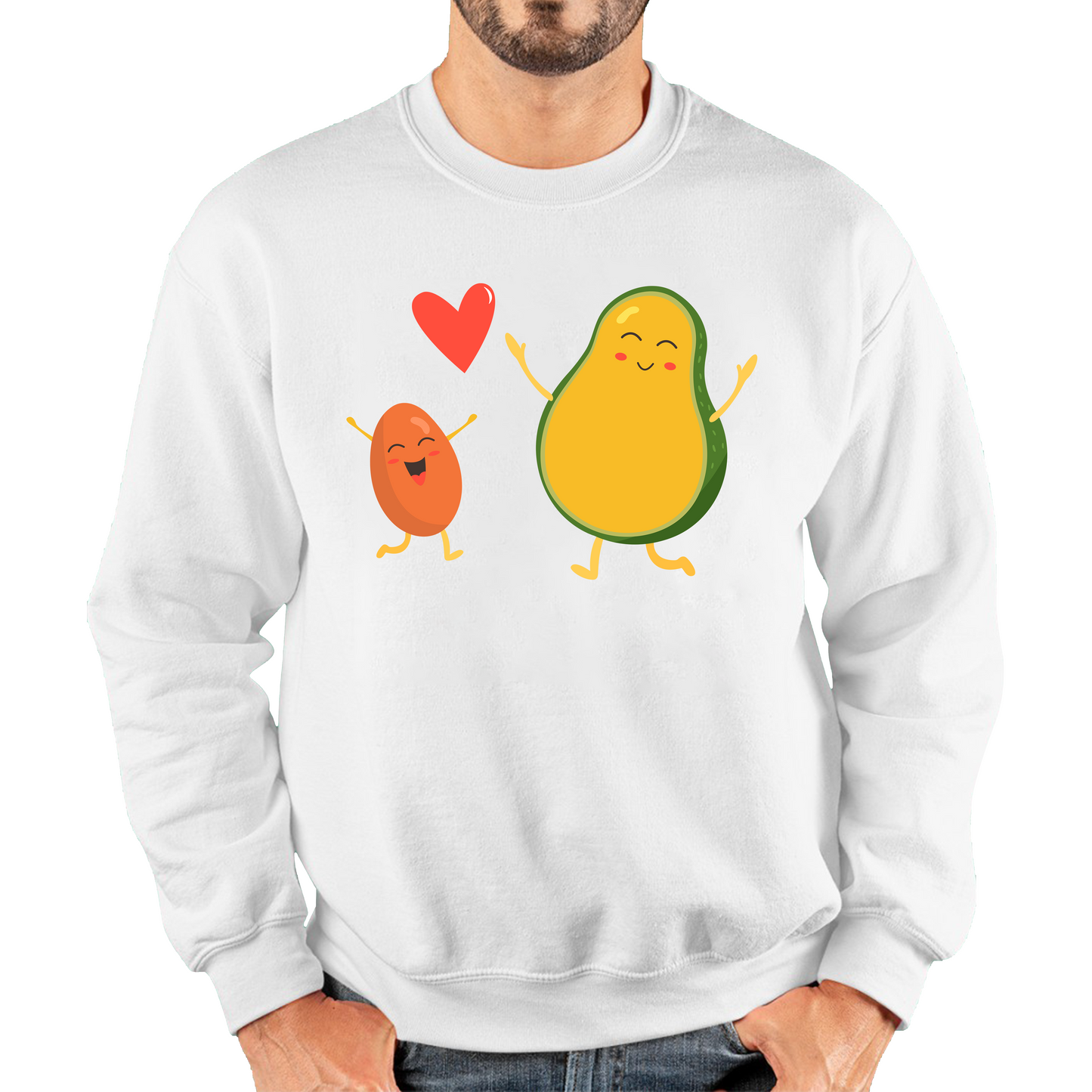 Bean & Avocado Love Funny Sweatshirt