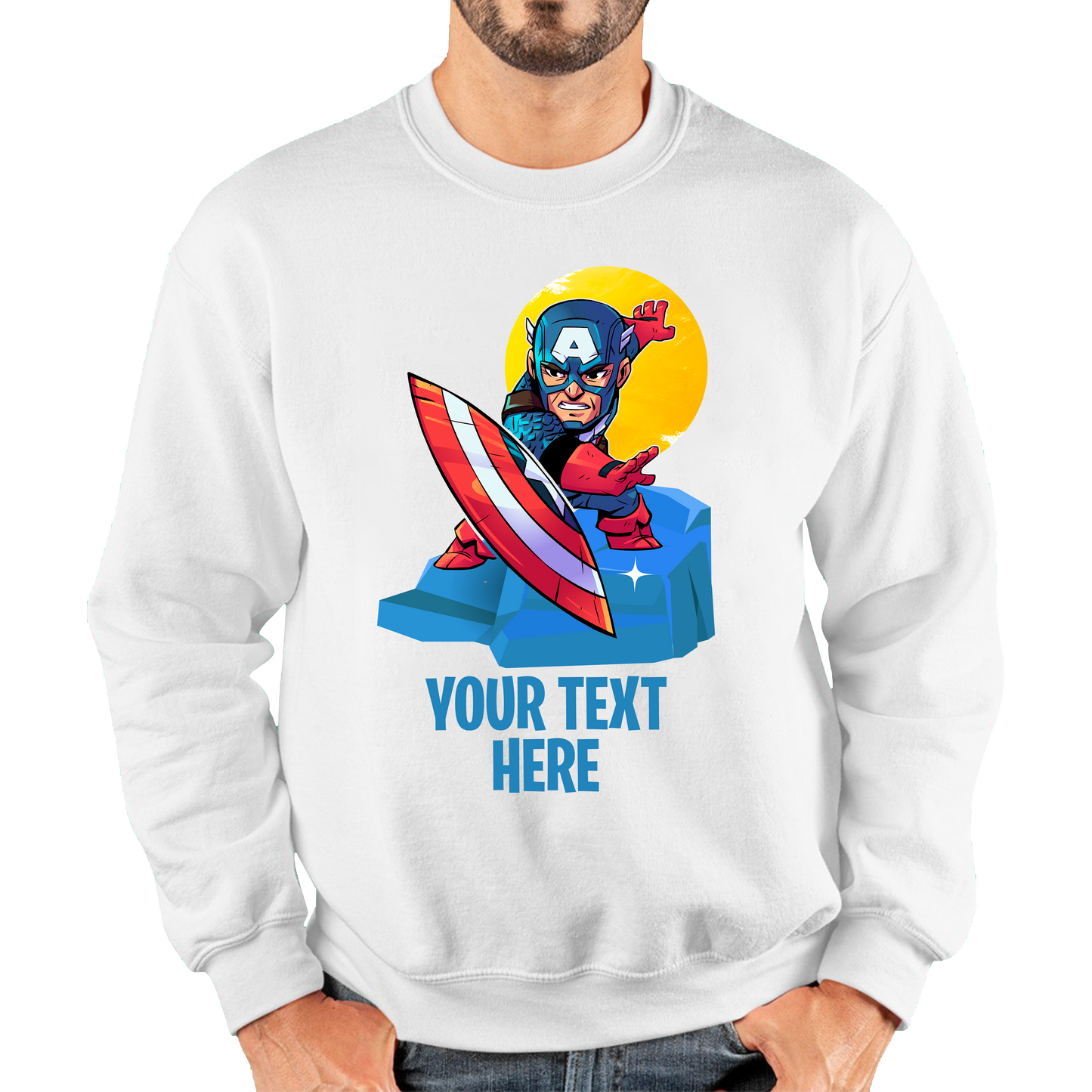 Personalised Captain America Sweatshirt
