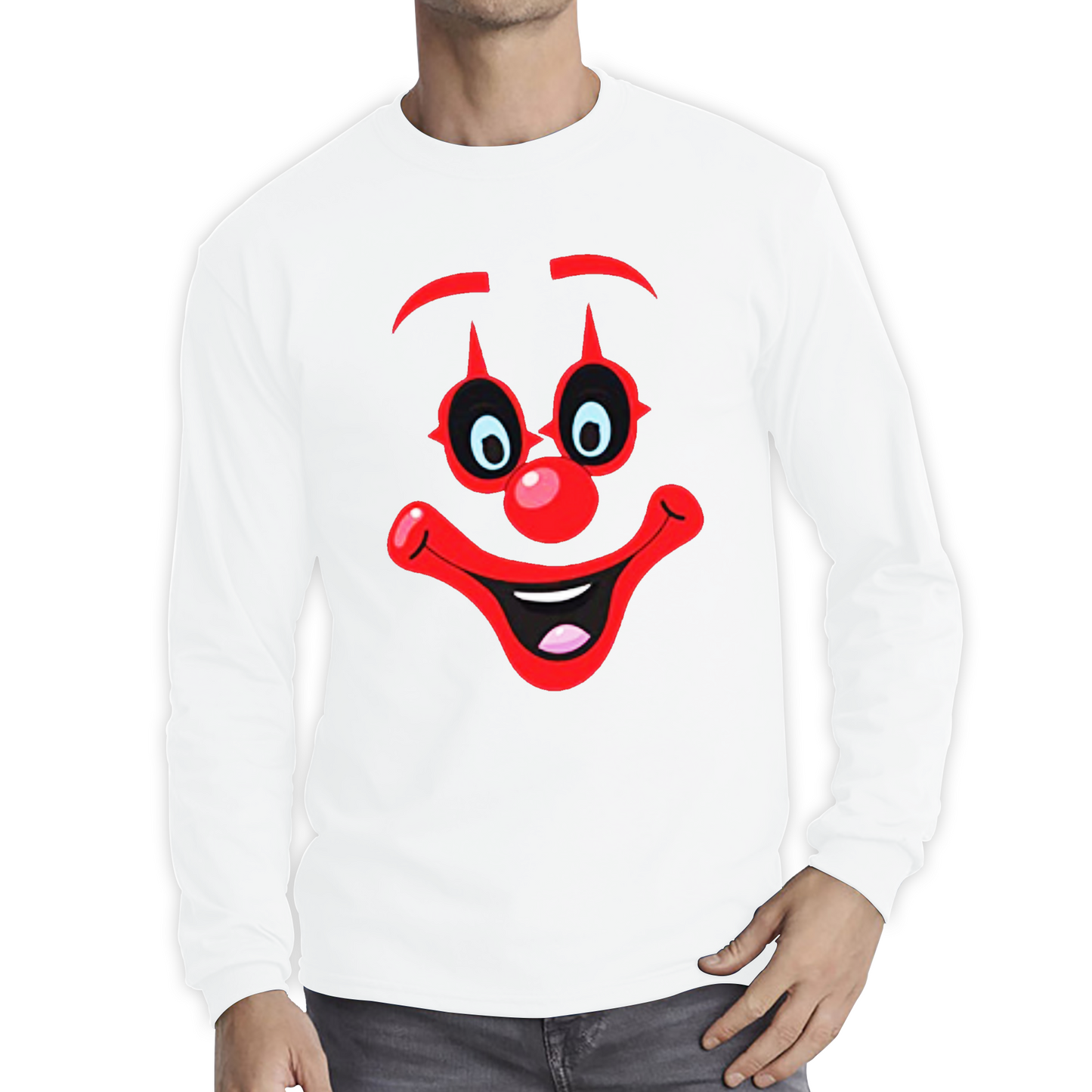 Funny Clown Face Red Nose Day T Shirt