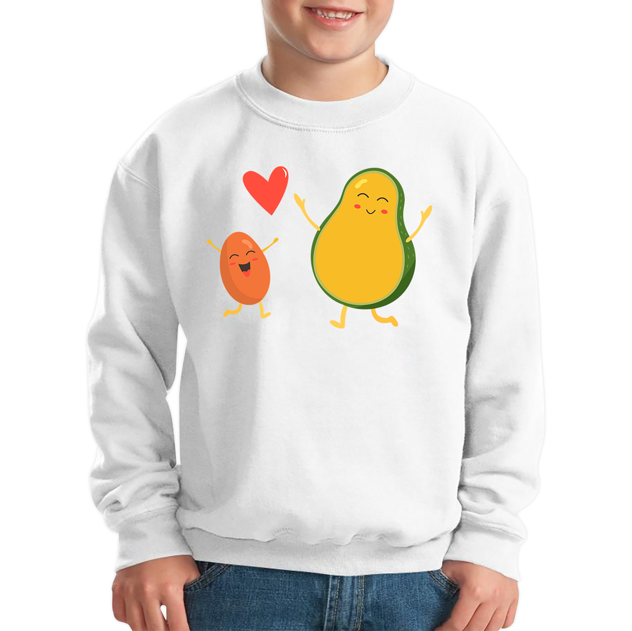 Bean & Avocado Love Funny Sweatshirt