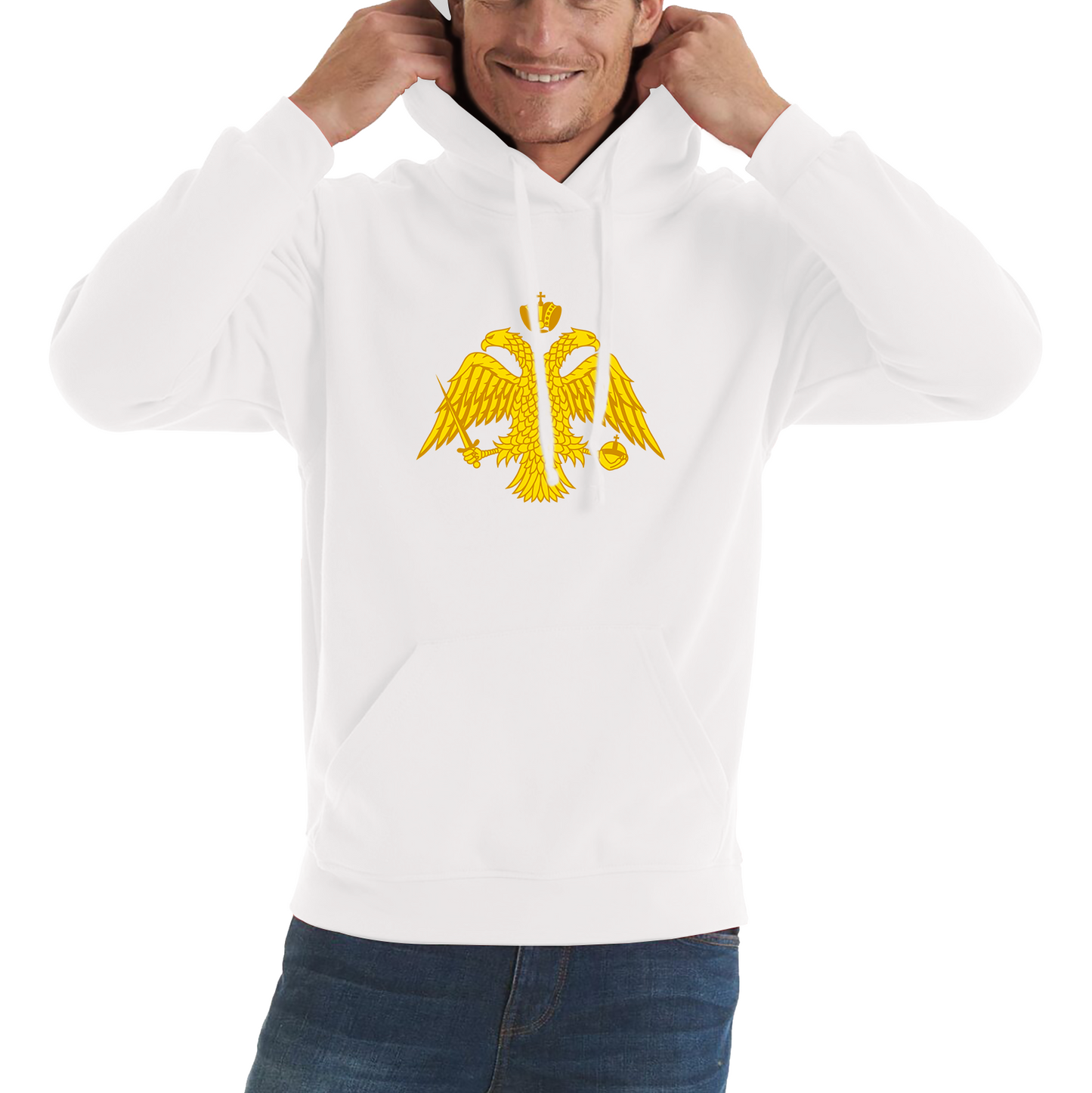 Byzantium Double Headed Eagle Symbol Hoodie