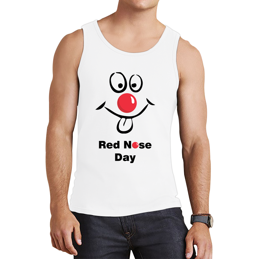 Comic Relief Red Nose Day Funny Emoji Face Tank Top