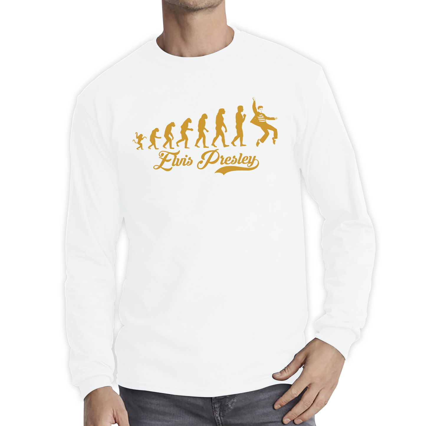 Elvis Presley Human Evolution T Shirt