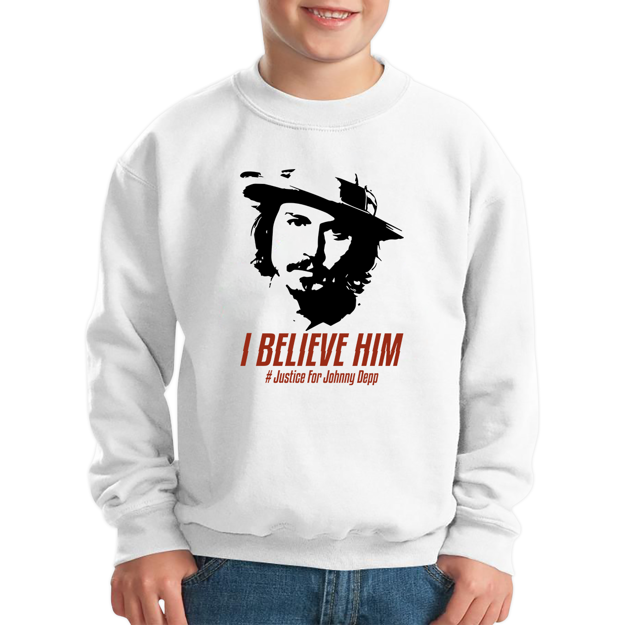 I Believe Him # Justice For Johnny Depp Sweatshirt