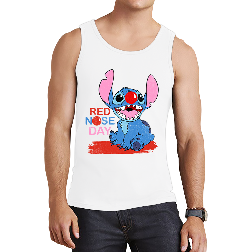 Ohana Disney Stitch Red Nose Day Tank Top