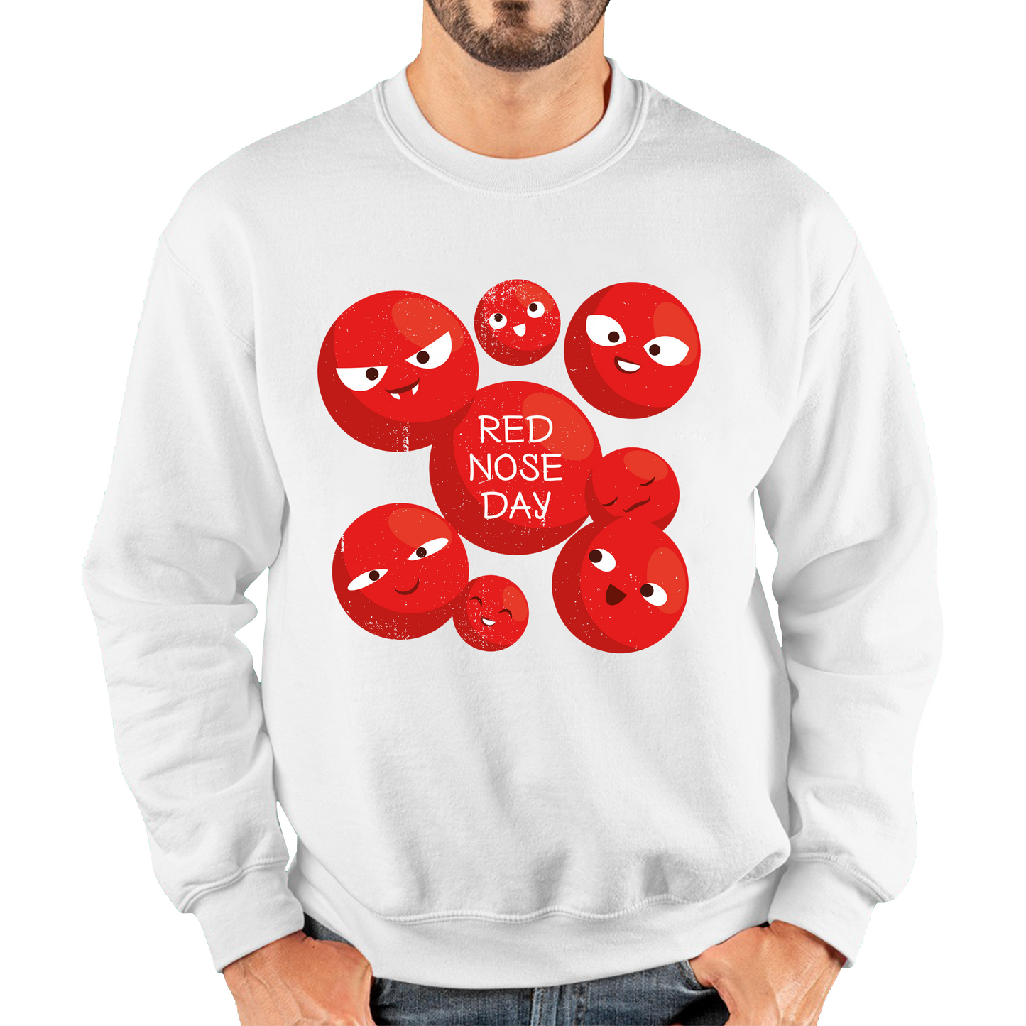 Red Nose Day Funny Noses Sweatshirt