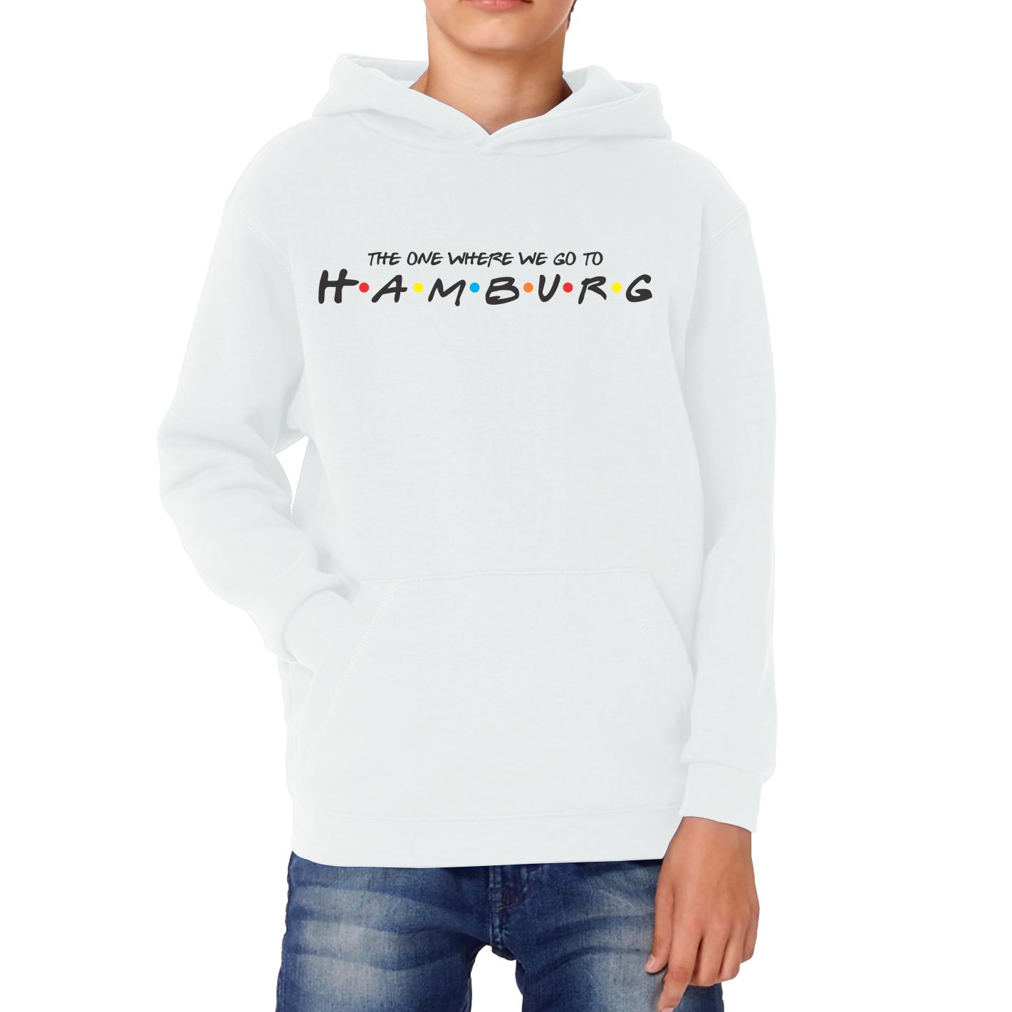 The One Where We Go To Hamburg Inspired By Friends Spoof City In Germany Kids Hoodie