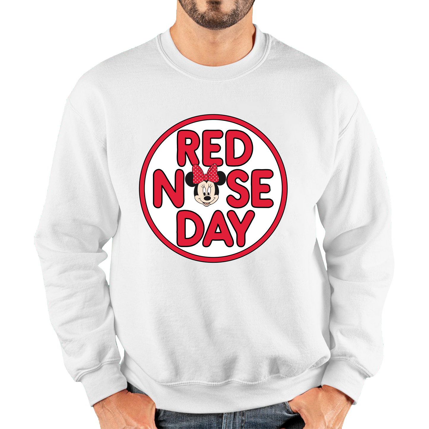 Comic Relief Red Nose Day Minnie Mouse Sweatshirt.