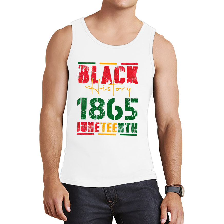 Black History 1865 Juneteenth Celebrating Black History Freedom African American Tank Top