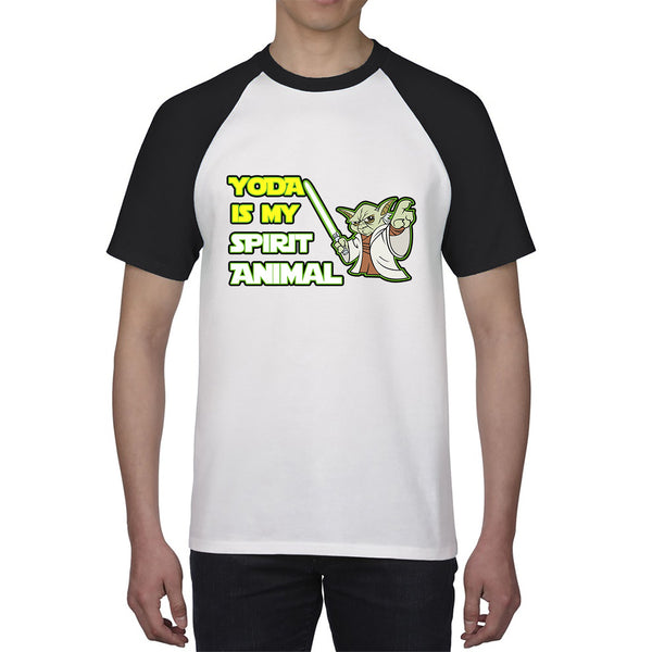 Yoda Is My Spirit Animal Yoda Legendary Jedi Master Disney Star Wars Day 46th Anniversary Baseball T Shirt