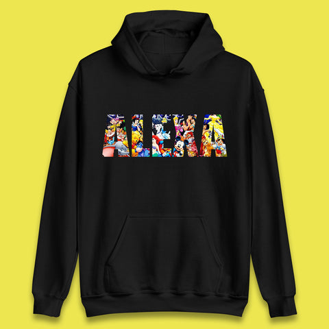 Personalised All Disney Fictional Characters Disney Family Animated Cartoons Movies Characters Disney World Unisex Hoodie