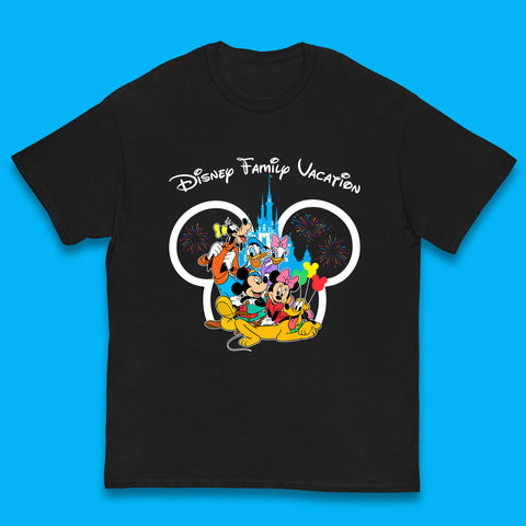 Walt Disney Mickey And Friends Trip To Disney World Mickey Mouse Minnie Mouse Pluto Donald Daisy Duck Goofy Disney Club Disney Castle Kids T Shirt
