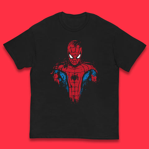 Spider-Man Distressed Portrait Marvel Comics Character Superhero Marvel Avengers Spiderman  Kids T Shirt