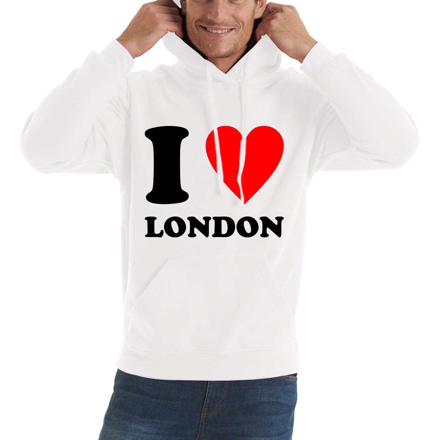 I Love London Capital of England Country Love Souvenir Great Britain Unisex Hoodie