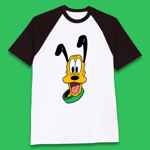 Disney Pluto Mickey Mouse's Pet Dog Cartoon Character Disney World Disneyland Trip Baseball T Shirt