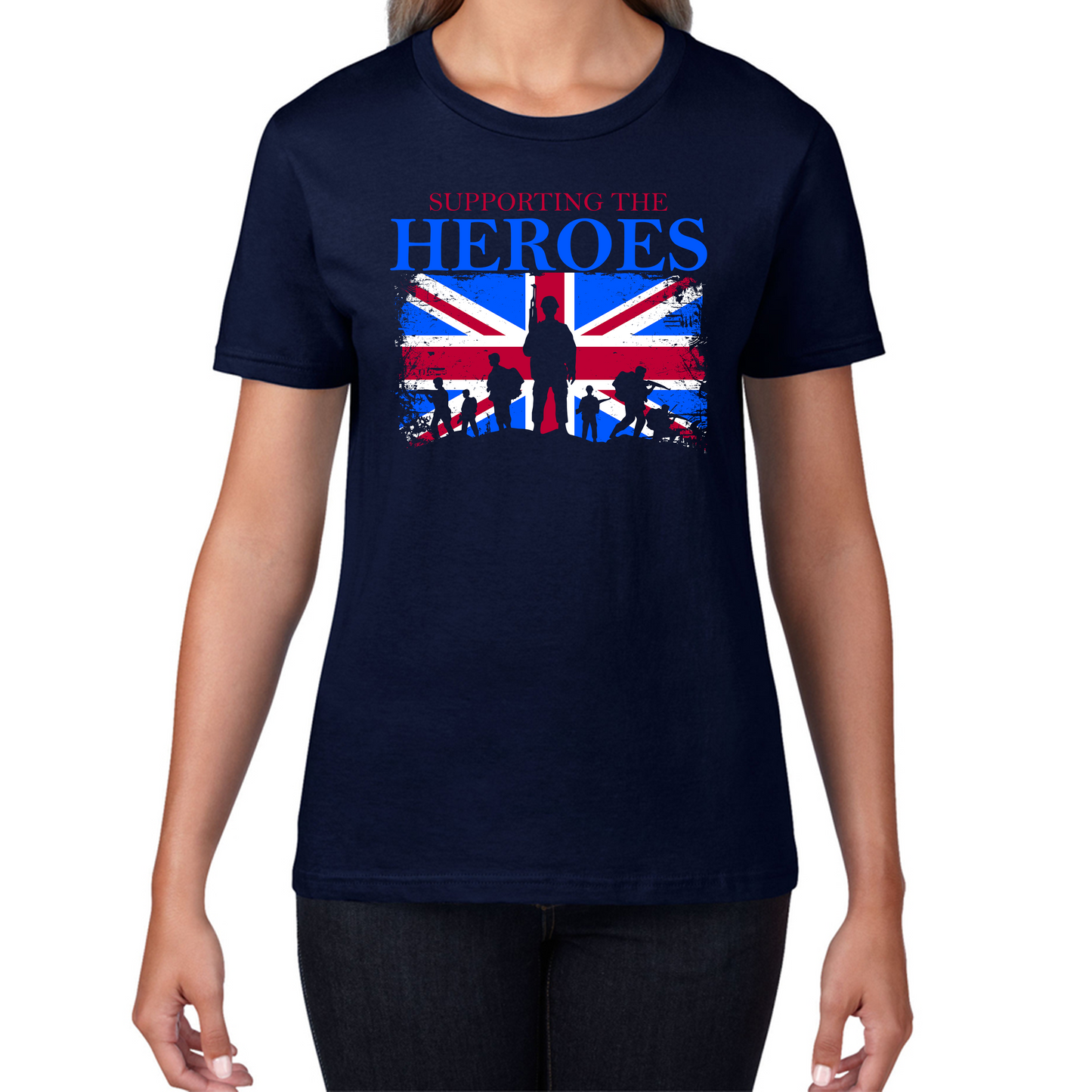 Supporting The Heroes British Veteran T Shirt