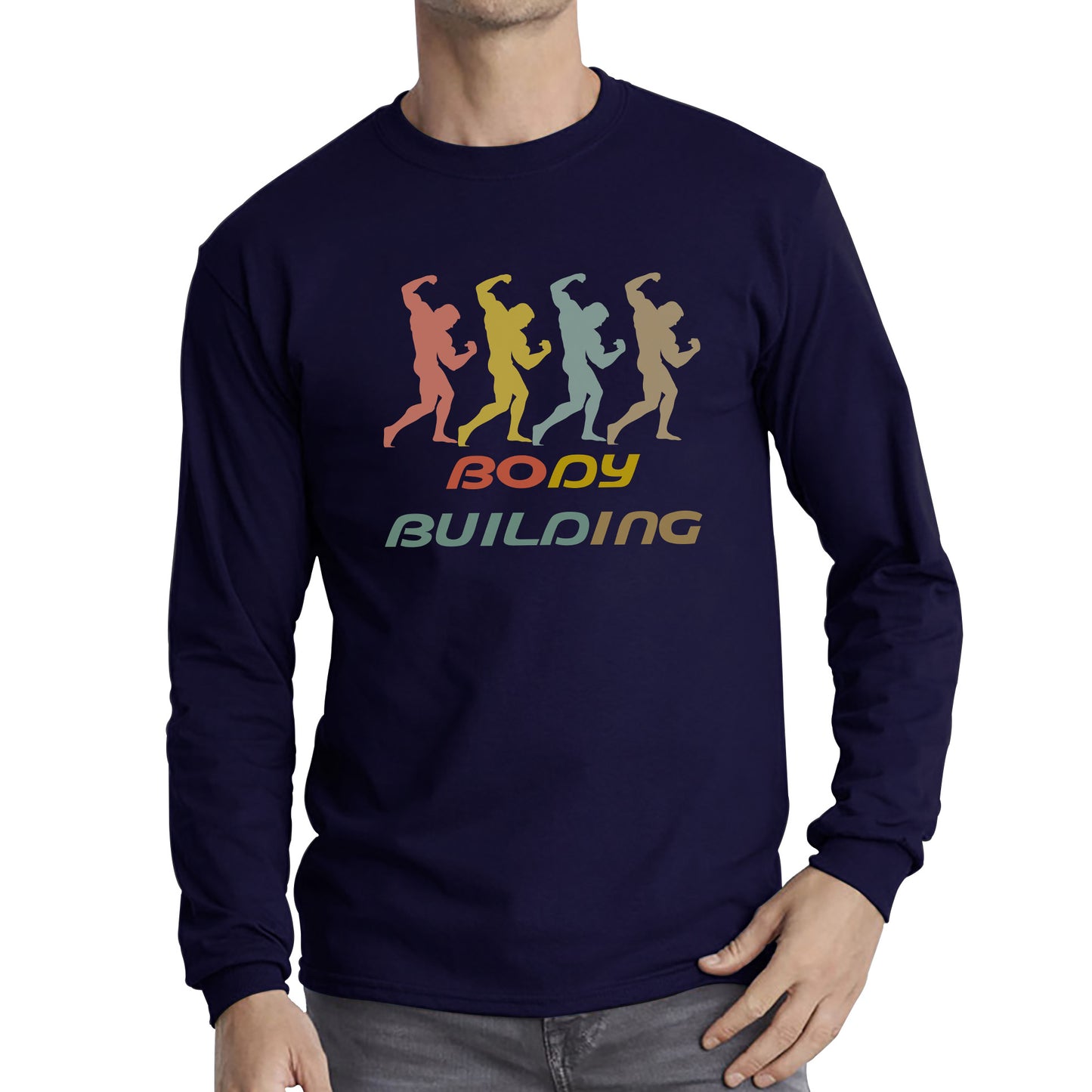 Bodybuilding Gym Muscle Body Flexing Training Workout Fitness Gym Lover Long Sleeve T Shirt