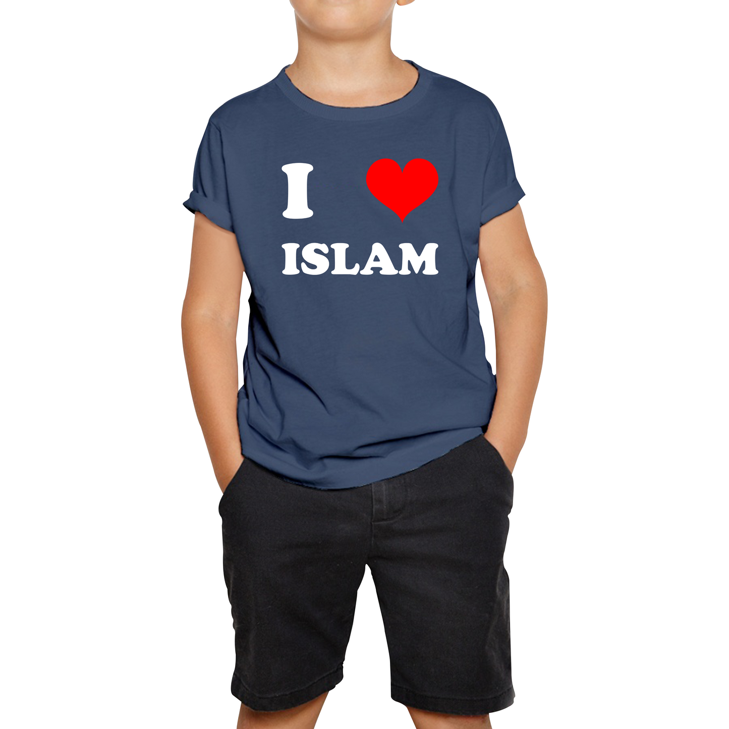 I Love Islam Spiritual Islamic Religious Muslim Religion Kids Tee